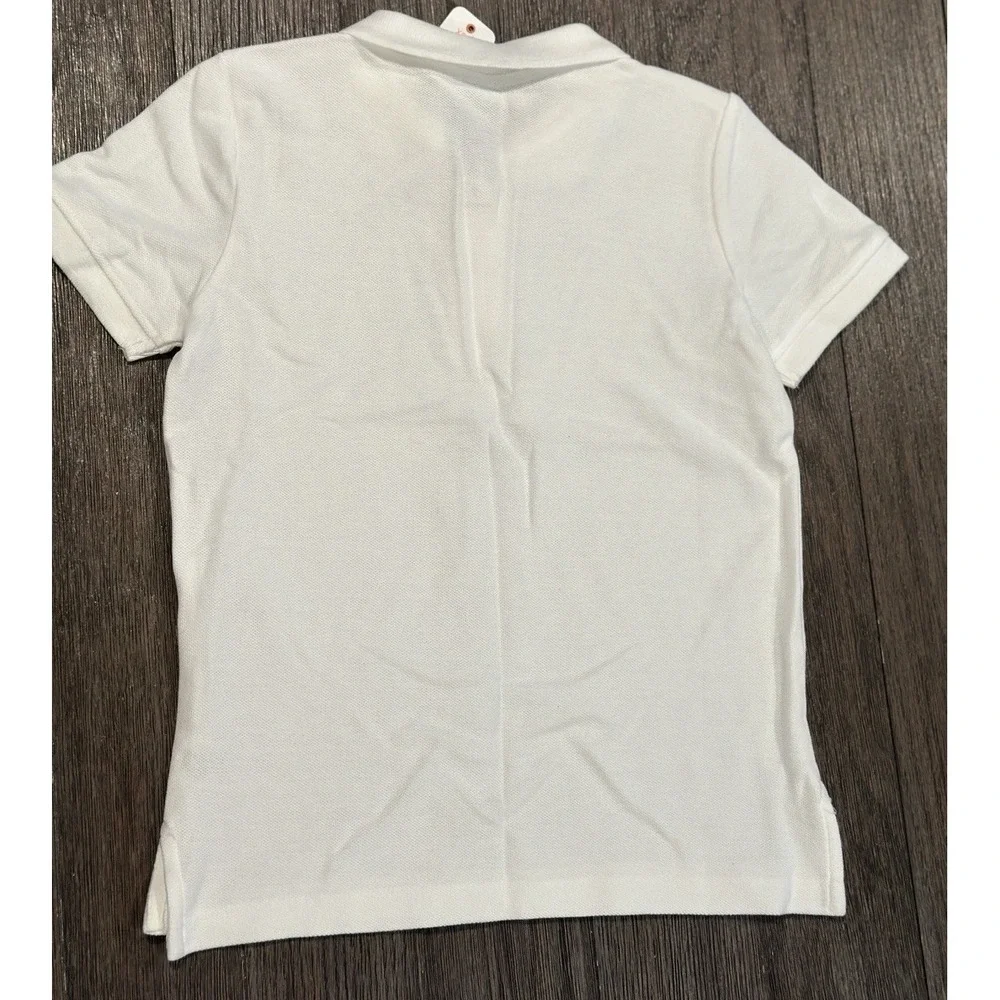 Boys Size 4 XS Gymboree White Short Sleeve Polo‎ Uniform Shirt NWT
